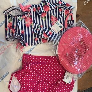NWT Toddler Bathing Suits & Swim Hat